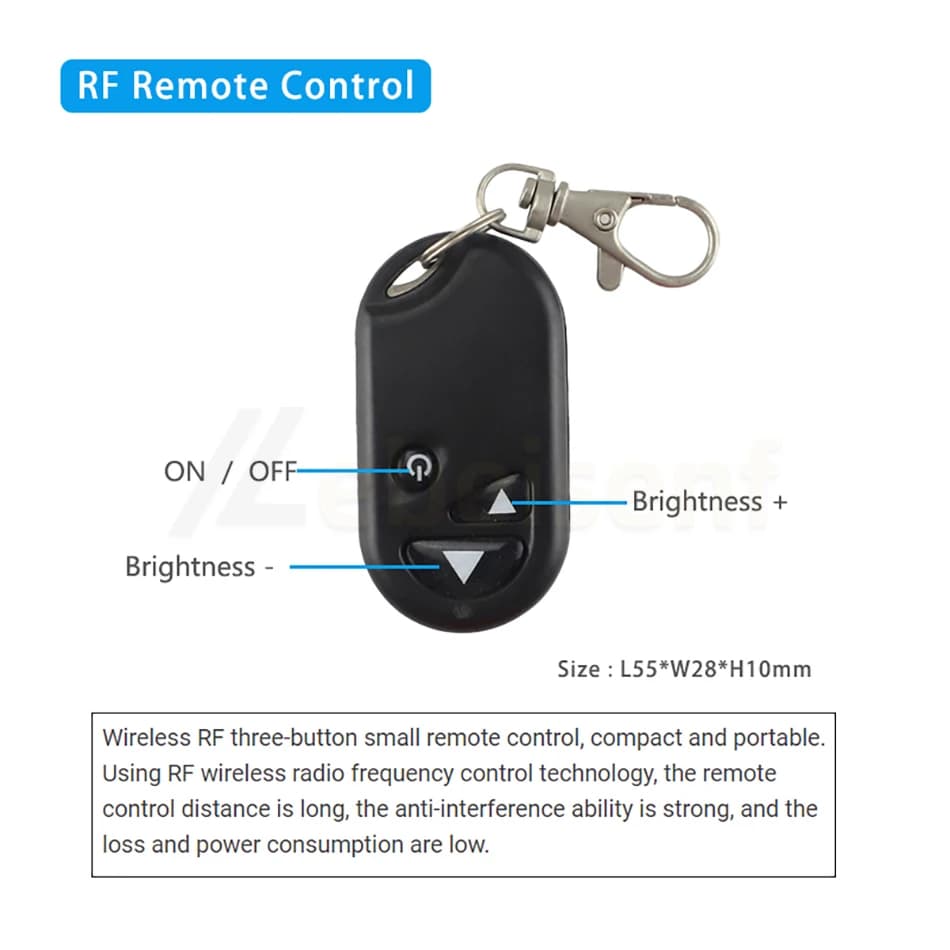 Contrôleur de variateur LED DC 12V 24V 20A 30A, 3/11 touches, télécommande sans fil RF pour bande lu