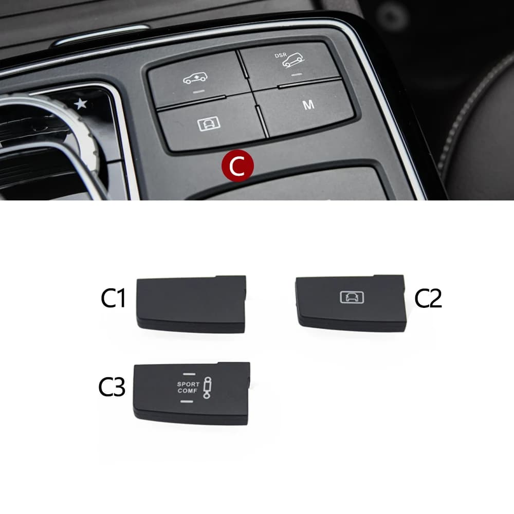 Bouton de changement de vitesse auxiliaire multifonction pour voiture, couvercle de réglage DSR pour