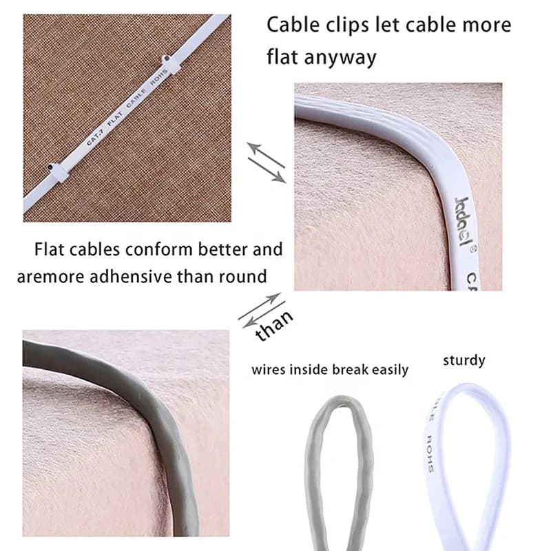 Câble Ethernet Cat 6, cordon réseau LAN, Internet, câble réseau-prise en charge le câble réseau Giga