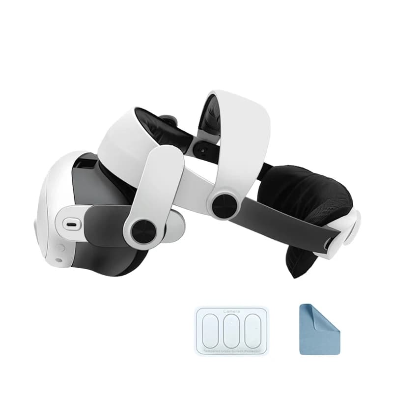GOMRVR Sangle de tête compatible avec Meta Quest 3 Power Sangle de tête confortable et durable pour 