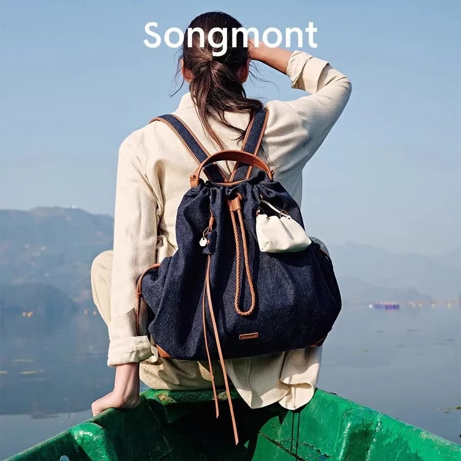 Songmont Yamashita Arimatsu Baina série sac à bandoulière femmes grande capacité sac d'ordinateur de