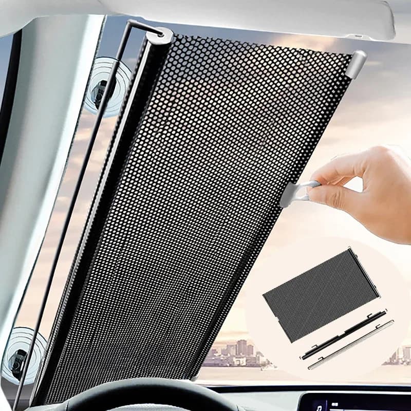 Pare-soleil rétractable pour voiture, accessoires de protection, pare-soleil automatique, pare-solei