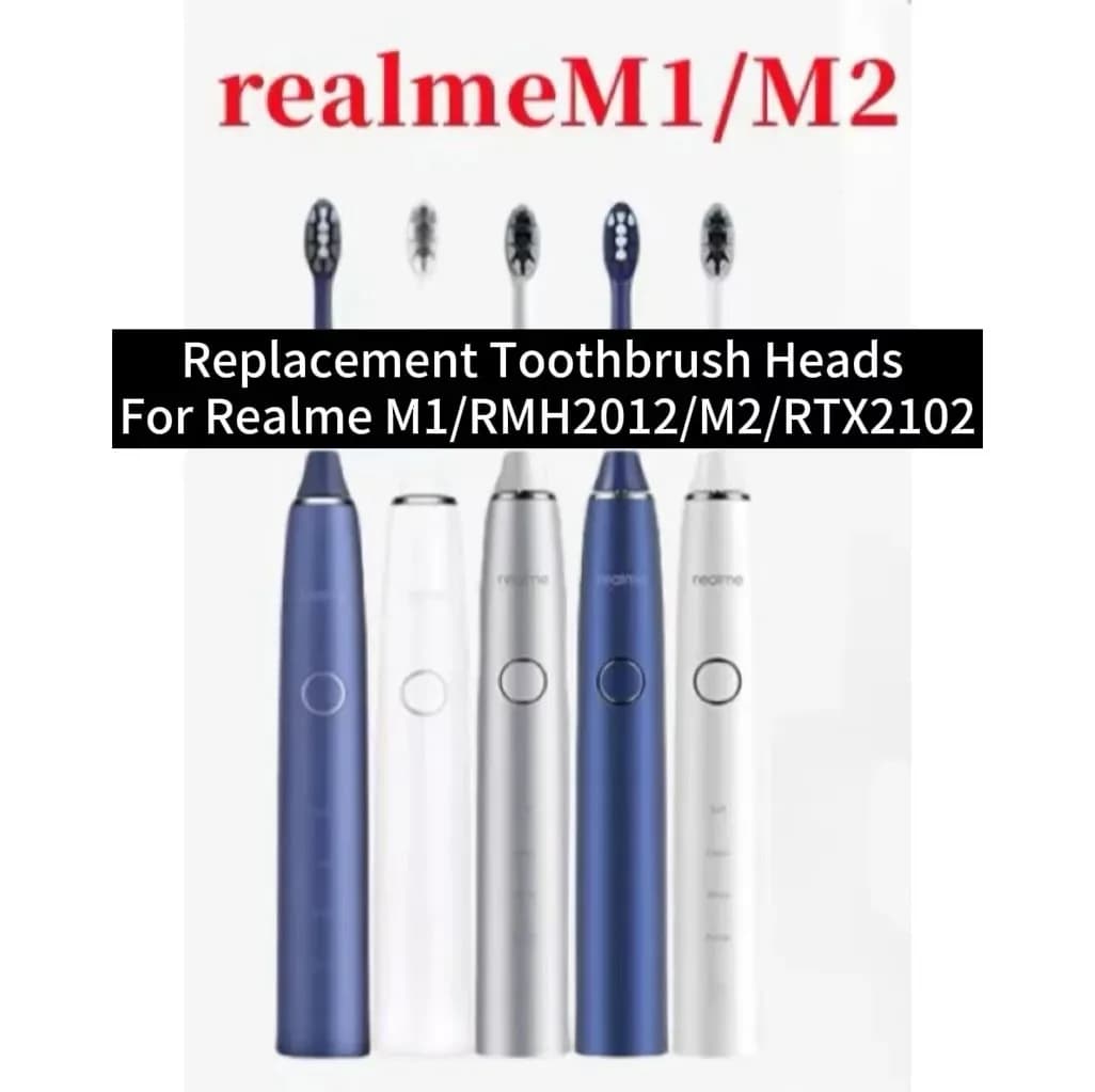 Têtes de brosse à dents de rechange pour Realme M1/RMH2012/M2/RTX2102, pour brosse à dents électriqu