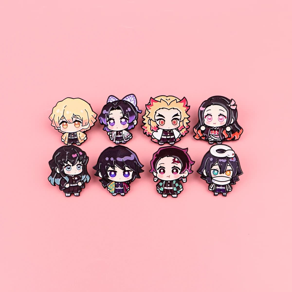 Broche de dessin animé en émail pour manteau, 8 pièces, broches pour femmes, Badges à revers à la mo