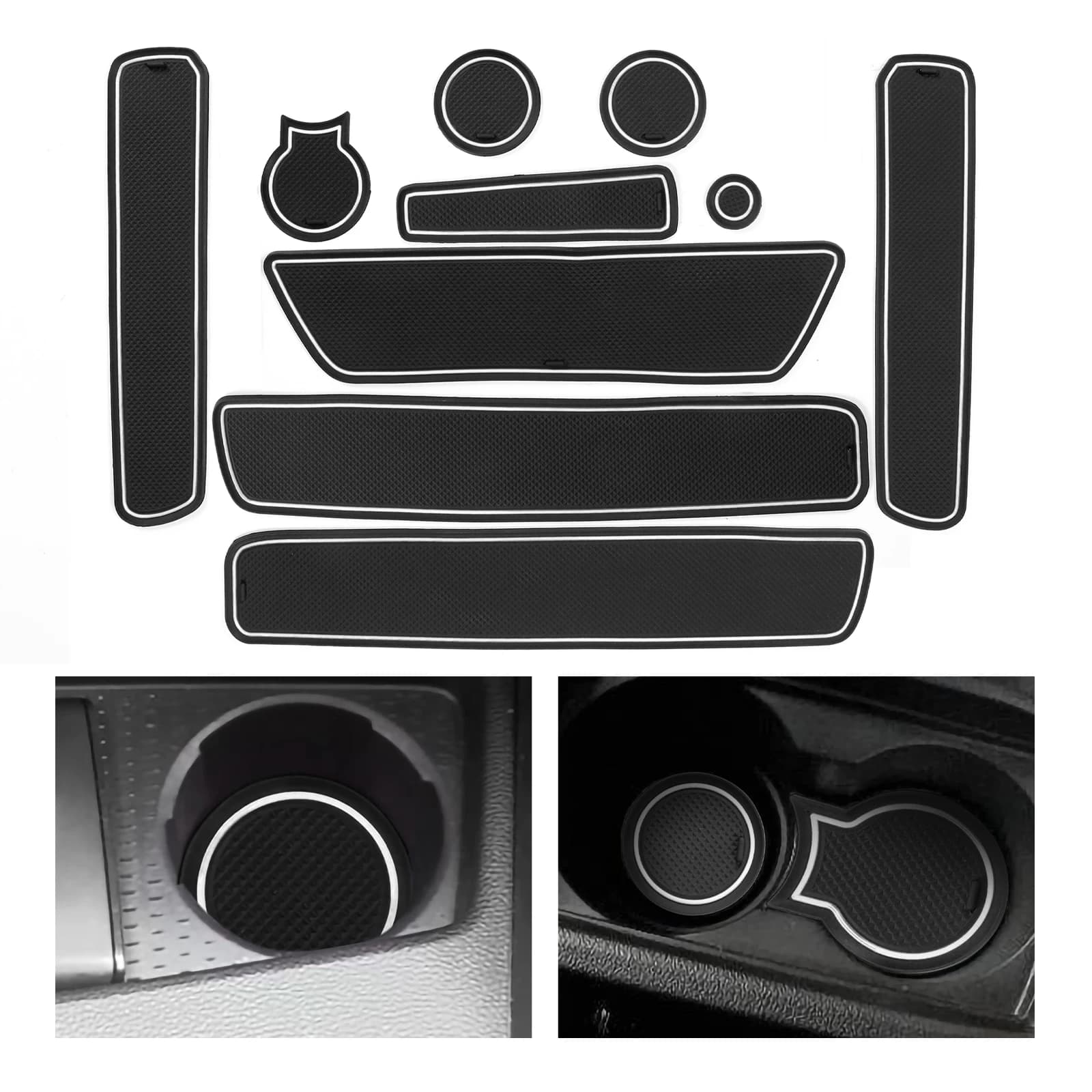 Tapis antidérapant pour fentes de porte Dacia Duster 2018-2021, coussin antidérapant pour rainures d