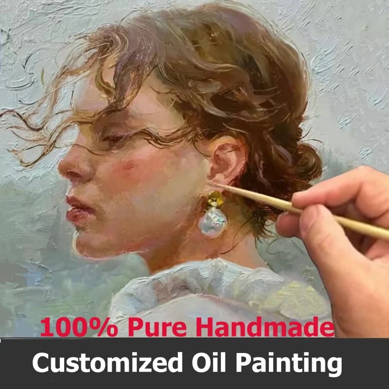 Peintures personnalisées sur toile, peinture à l'huile faite à la main de haute qualité pour la déco