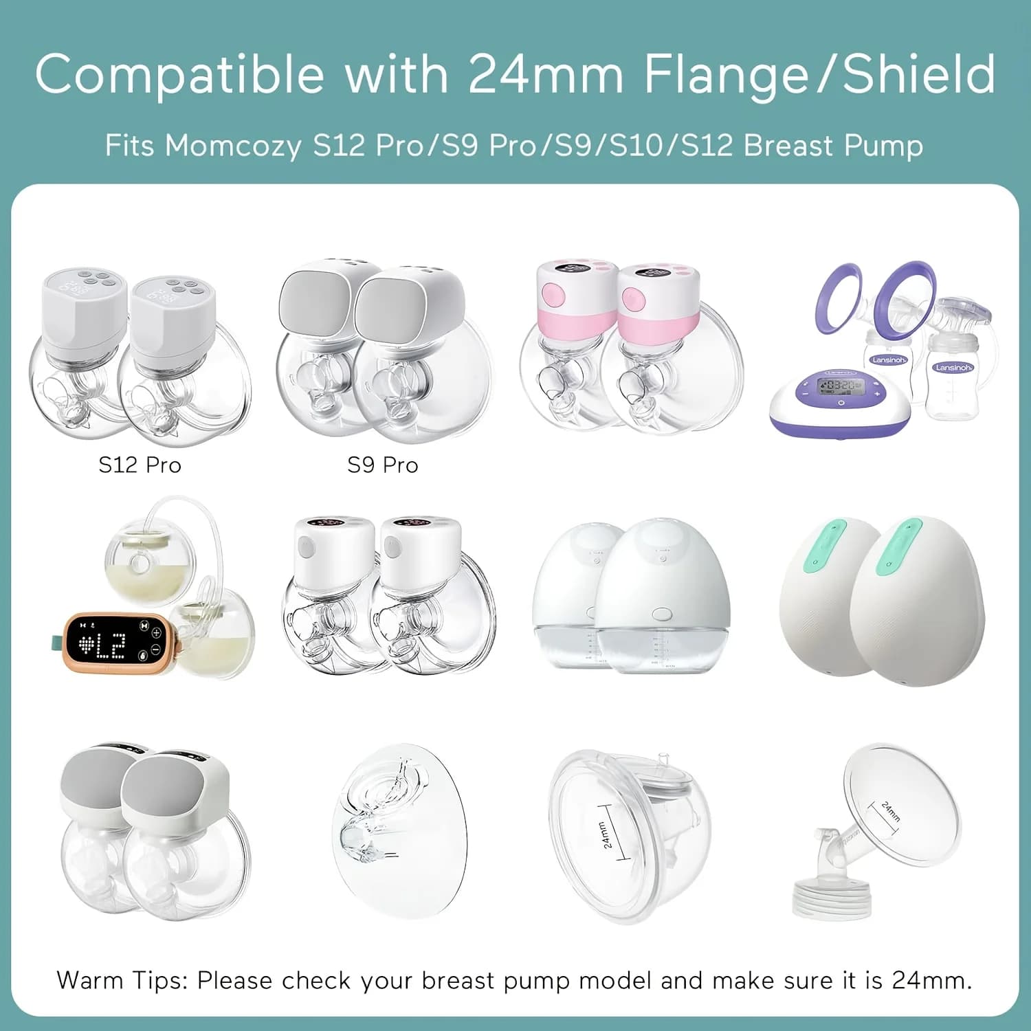 Kit de dimensionnement de bride avec 10 inserts de bride 13/15/17/19/21mm, outil de mesure de mamelo