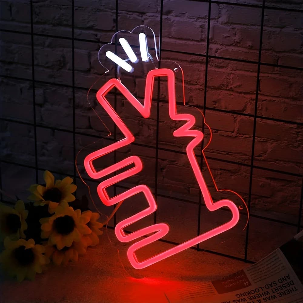 Signe Néon LED pour Chiot Aboyant, Décoration d'Animalerie avec Lumière, Cadeau Personnalisé pour An