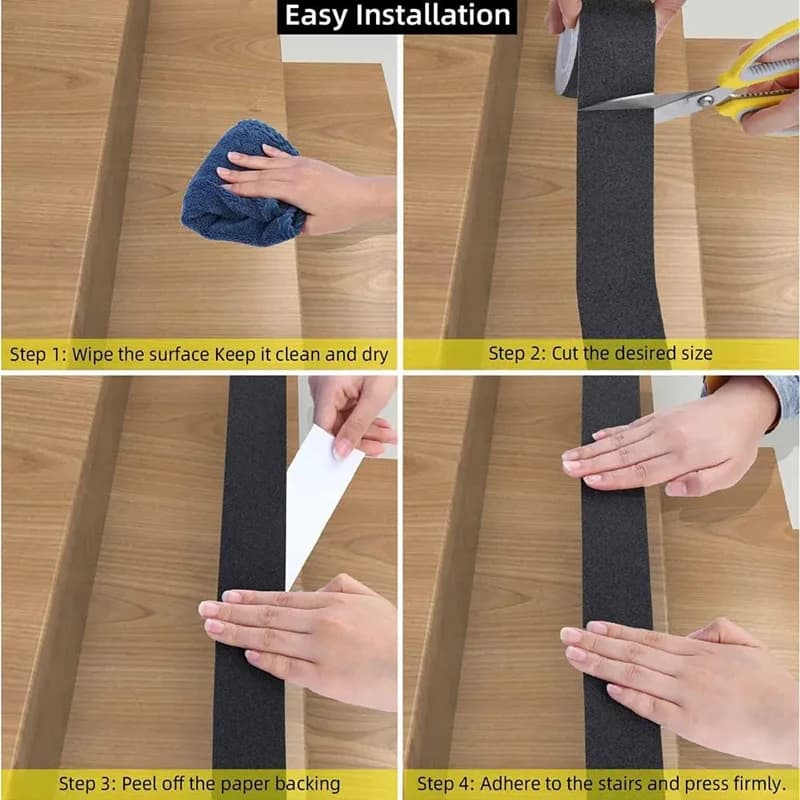 Bande de Traction antidérapante, autocollants antidérapants pour l'extérieur, pour personnes âgées, 
