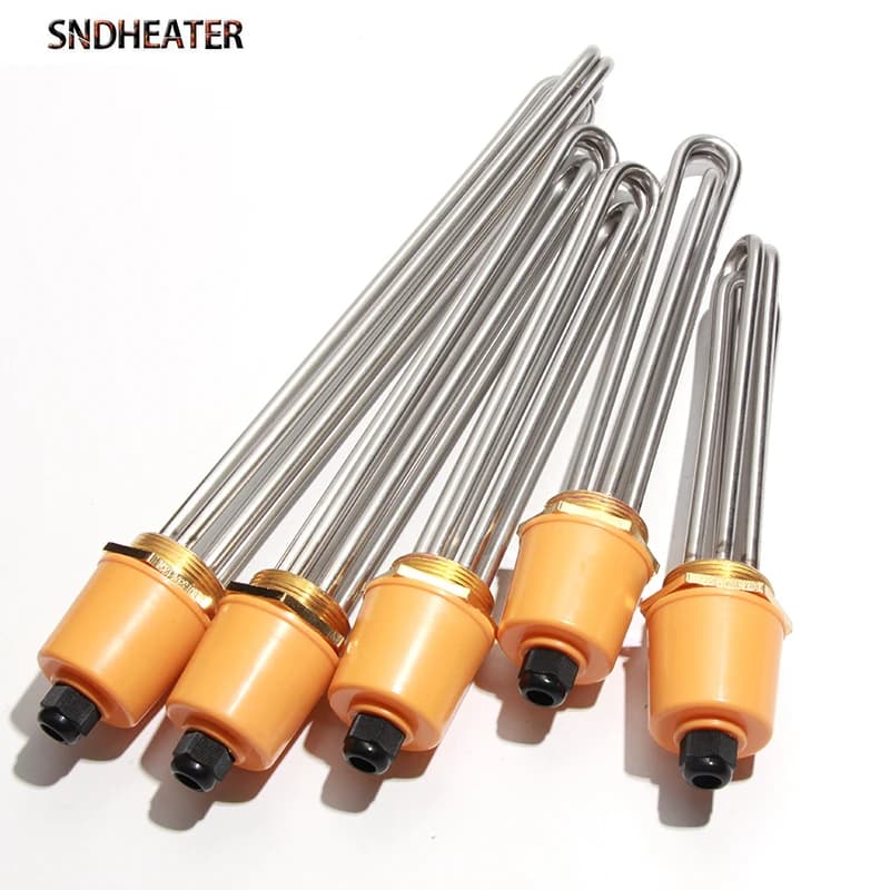 SNDHEATER chauffe-eau électrique DN32 DN40 DN50 élément chauffant par Immersion SUS304 220V Booster 