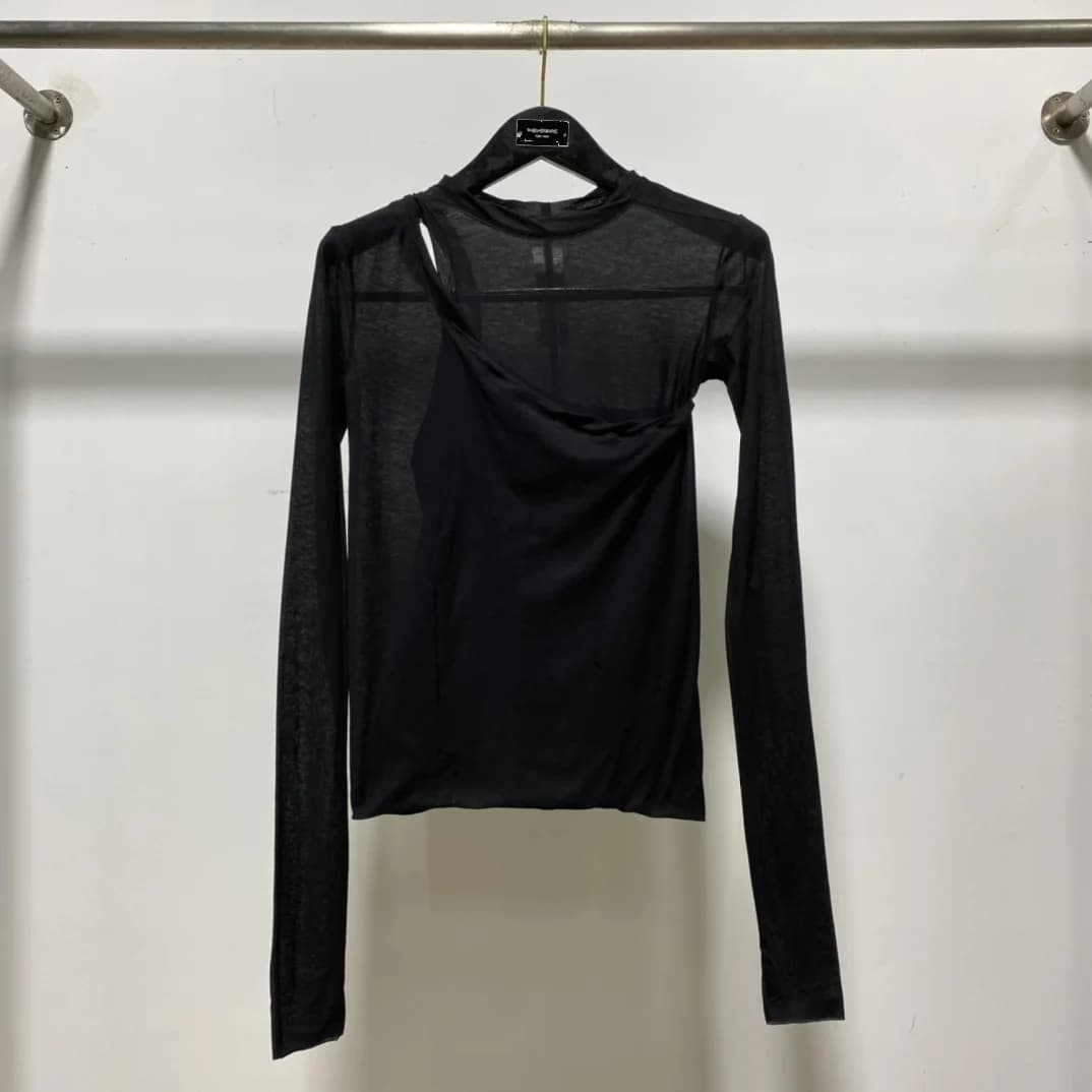 Chemise Gothique en Coton pour Femme, Vêtement de Rue, Noir, Automne