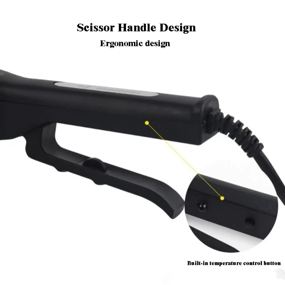 Fer à friser électrique professionnel en céramique à plaques larges ondulées pour des boucles et des