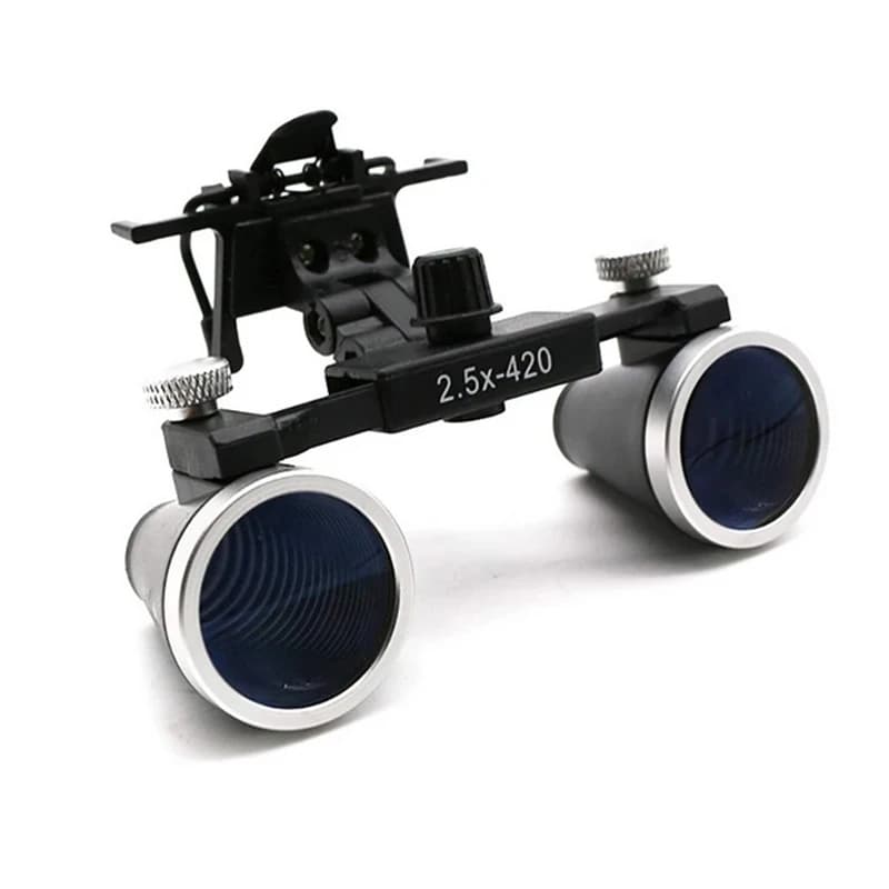 Loupes binoculaires 2,5X 3,5X, lunettes grossissantes avec clip pour lunettes, lentilles optiques pr