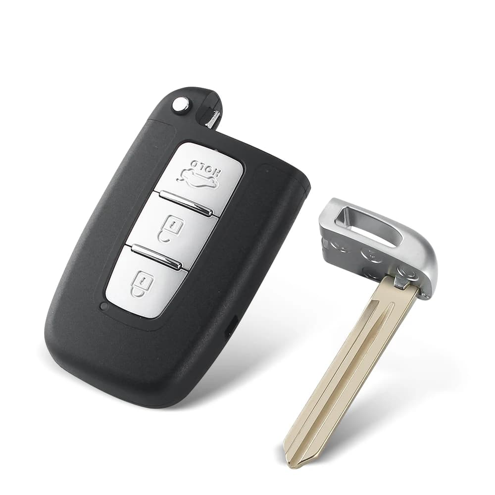 KEYYOU 2/3/4 boutons coque de clé télécommande de voiture intelligente pour Hyundai IX35 Sonata 8 El