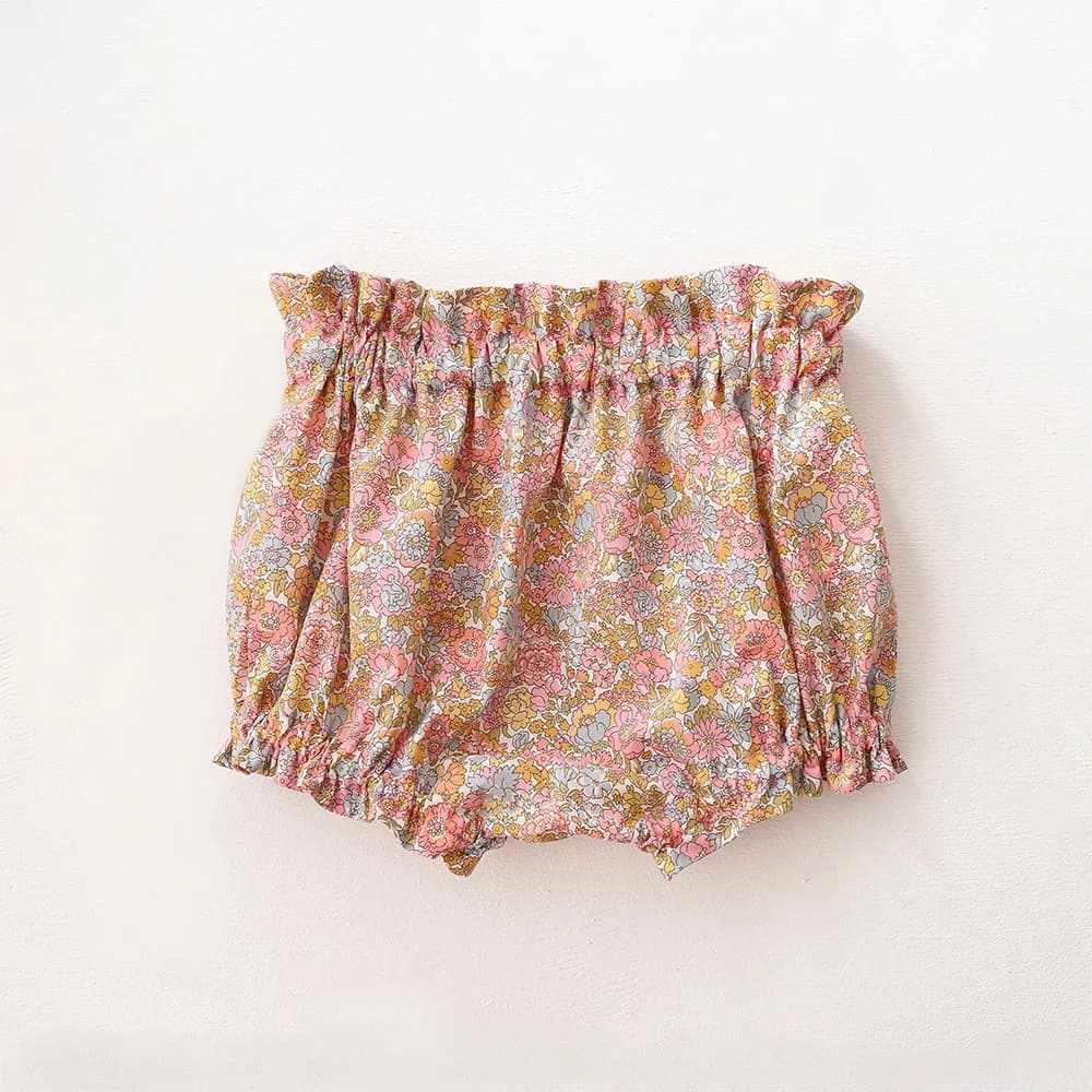 Ensemble de vêtements pour bébé fille, 2 pièces, été, coton floral, costume pour petite fille de 0 à