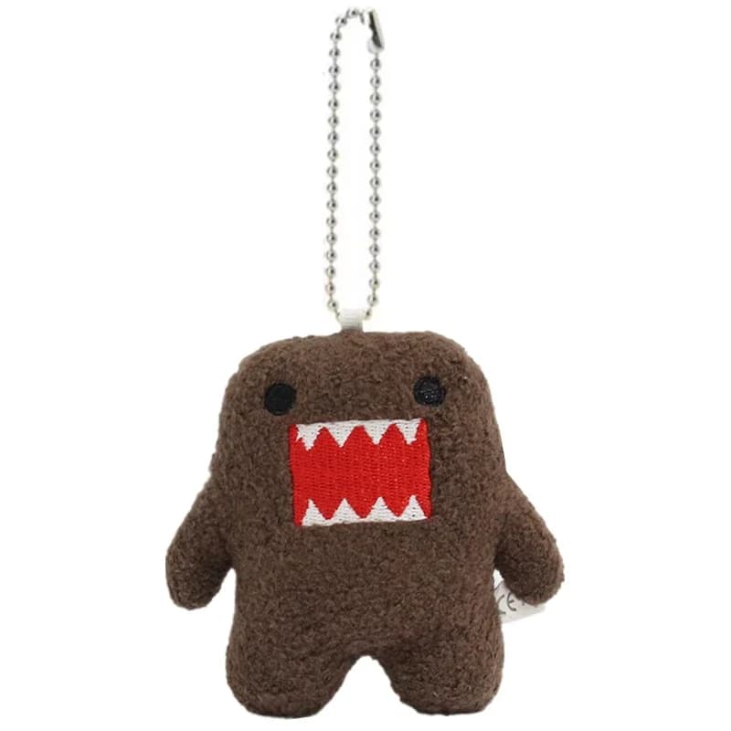 Kawaii mignon Domo Kun porte-clés en peluche Anime porte-clés charme pour sac clés cadeau Collection