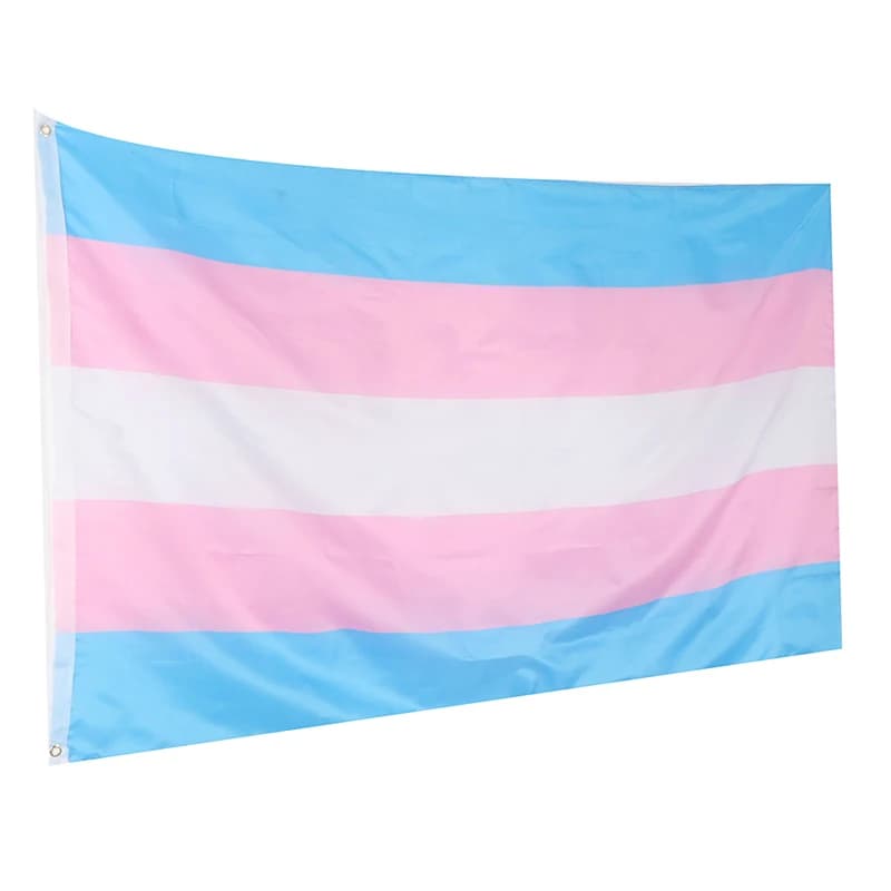 1 PC Flagnshow 90x150 cm Polyester fierté transgenre LGBT Trans arc-en-ciel drapeau