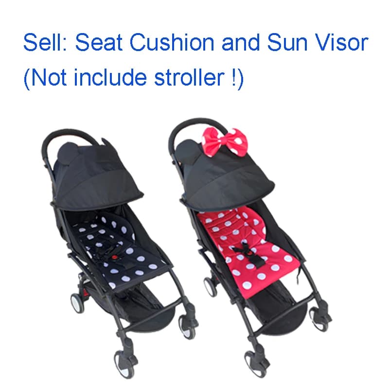 Accessoires de poussette pour bébé, capot pare-soleil et matelas, coussin de siège pour 175 °   Baby