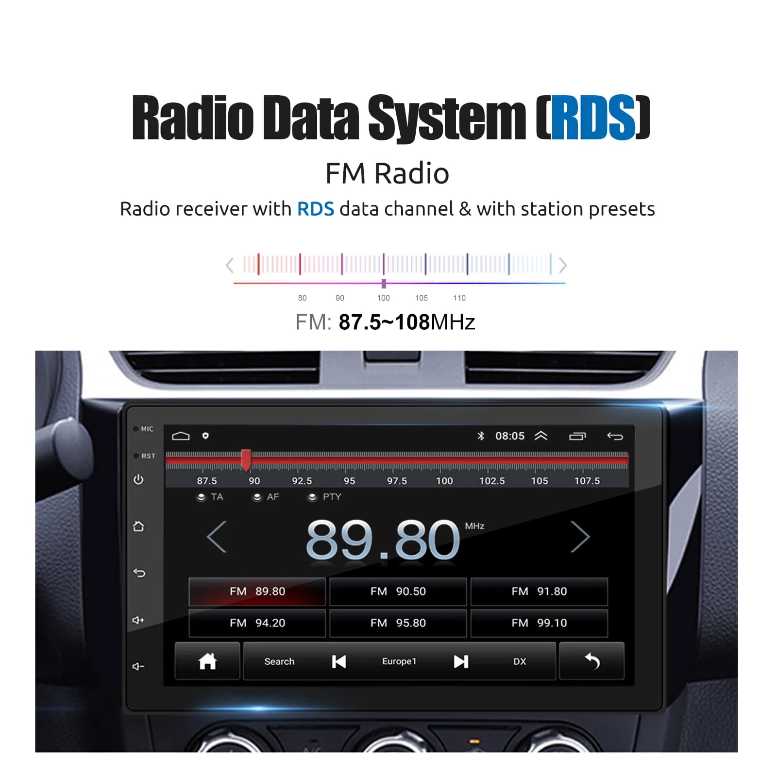 ESSGOO Autoradio sans fil Carplay Android Auto 7 9 10 "2 Din lecteur multimédia universel Autoradio 
