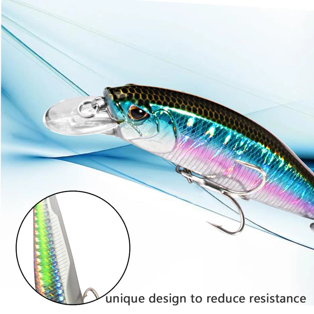 Minnow coulant 19g flottant 15g leurre de pêche appât dur triple crochets Swimbait Pesca attirail Wo