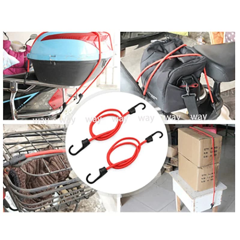 Cordons élastiques élastiques avec crochets, sangle d'emballage de bagages, filet de chargement pour