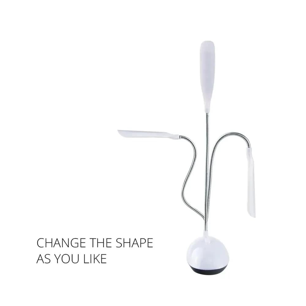 Lampe de lecture de Table Flexible à lumière LED Portable, alimentée par batterie, Protection des ye