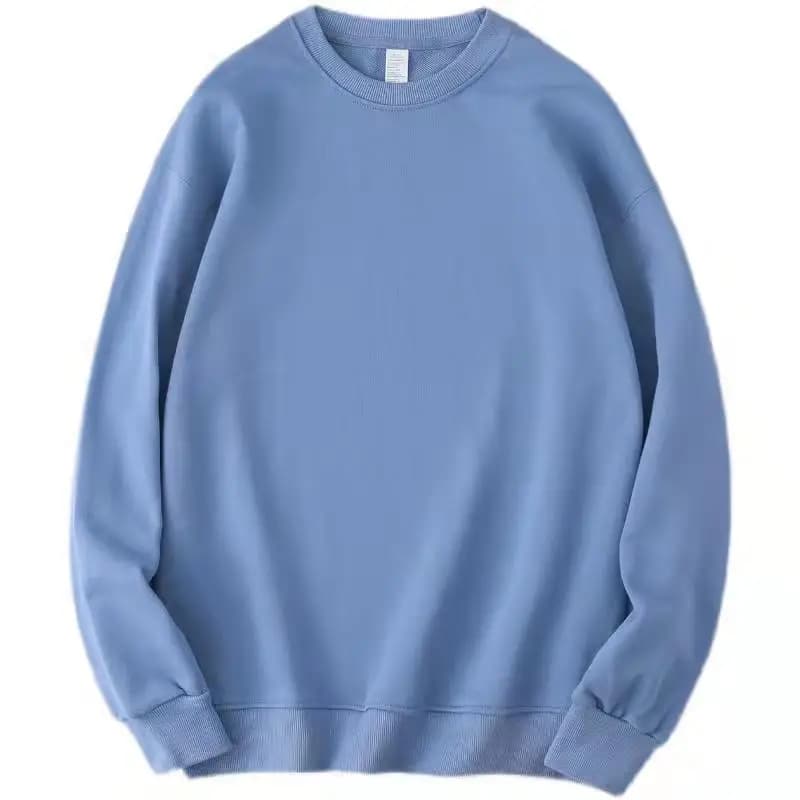 T-shirt à Manches sulfet Col Rond pour Homme et Femme, Vêtement 100% Coton, Solide, pour le dehors, 