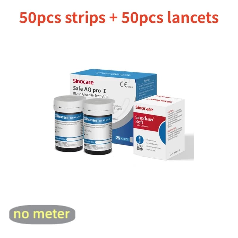 Sinocare Safe AQ Pro I compteur de glycémie glucomètre Kit testeur de diabète compteur médical de gl
