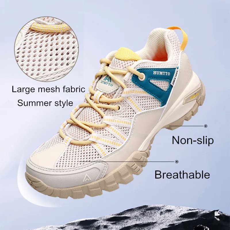 HUMTTO-Chaussures de sport respirantes pour femmes, baskets de trekking en plein air, non ald, caout