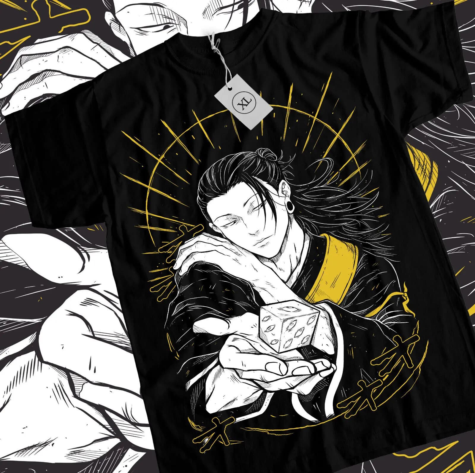 Suguru Geto T-shirt Jujutsu Kaisen chemise Getou jjk Anime chemise noire toutes tailles