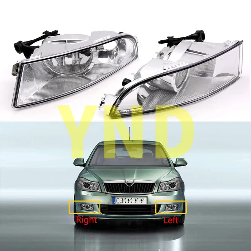Phare antibrouillard halogène avant sans ampoules, Skoda Octavia A5, horizon MK2 FL, 1Z0941701C, 1Z0