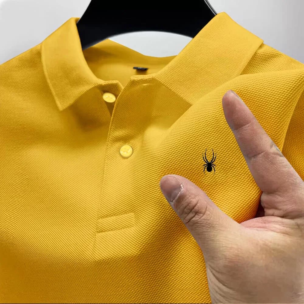Nouveau t-shirt polo pour hommes, décontracté et polyvalent, de haute qualité, à manches courtes, im