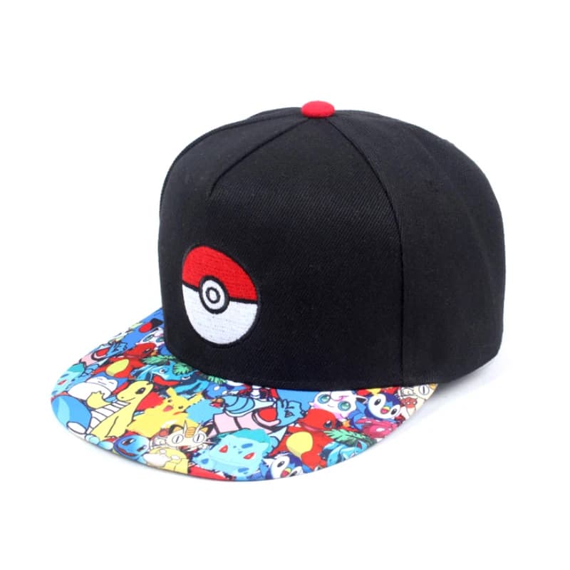 Casquette de Baseball Pokemon, personnage d'anime, chapeau Pikachu réglable, Cosplay Hip Hop, chapea