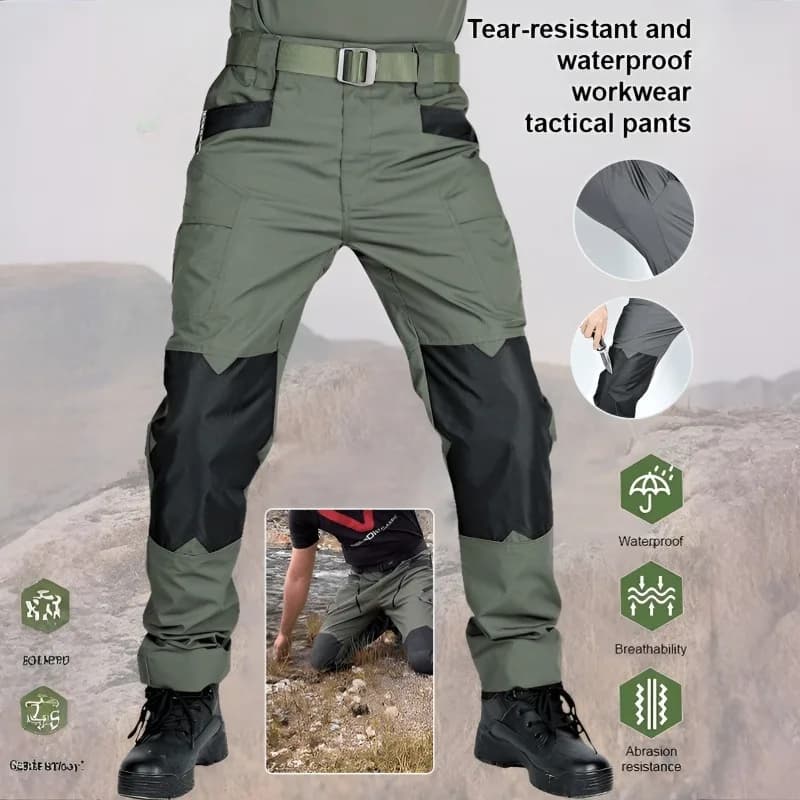 Pantalon tactique pour homme, pantalon d'entraînement multifonctionnel pour l'extérieur avec poches,