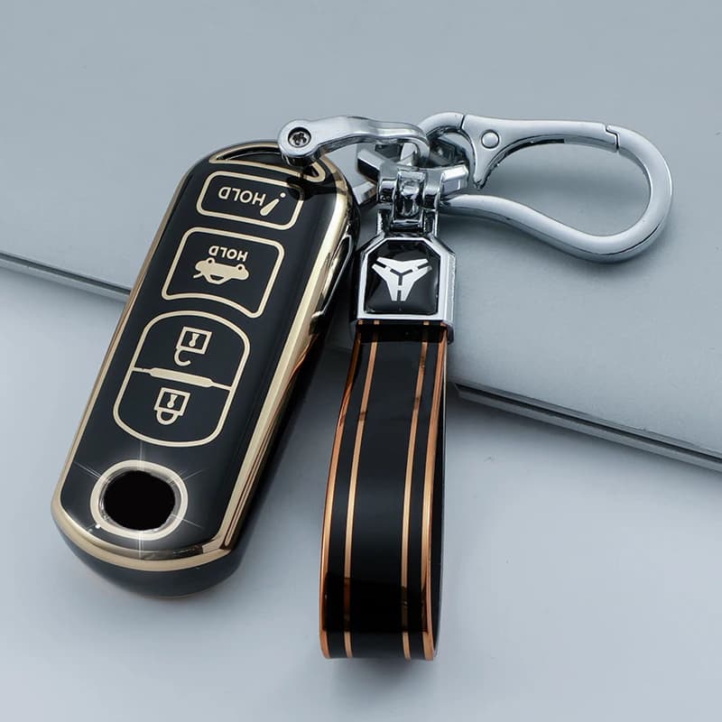 Couverture de clé de voiture en TPU pour MAZDA, 2/3/4 boutons, coque de porte-clés, support pour MAZ