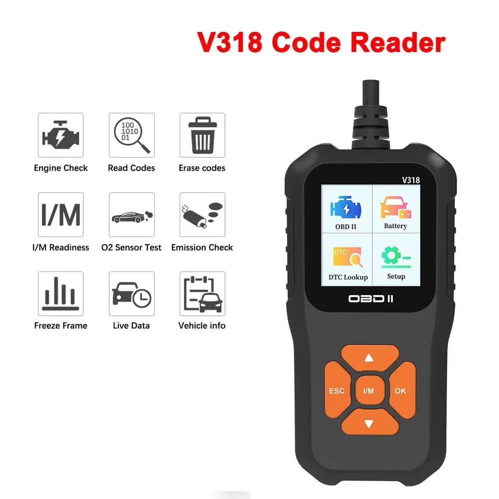 Outils de diagnostic de voiture OBD2 complets, lecteur de code automobile professionnel, EAU multili