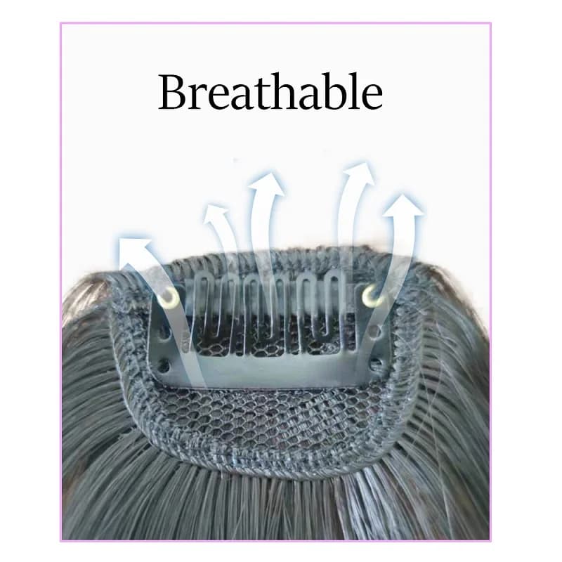 Extension capillaire synthétique fausse frange d'air Invisible, postiche à franges avant, accessoire