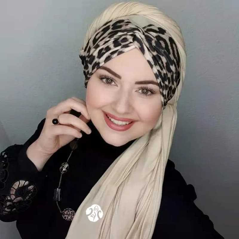Islam écharpe hijab léopard couture abaya modal femme musulman foulard femme hijabs pour femme jerse