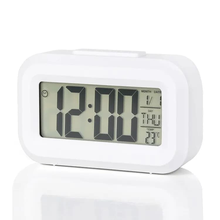 Réveil Numérique LED Rétro-Éclairé, Données Snooze, Calendrier, Bureau, Multifonction, Électronique,