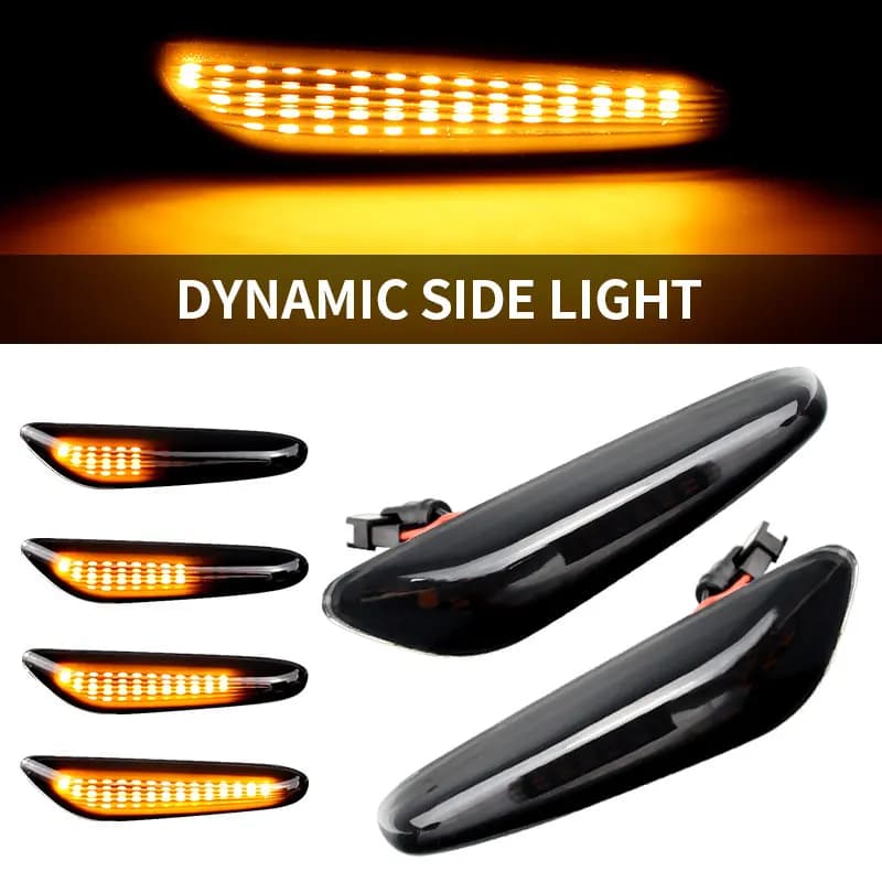 Répéteur dynamique, marqueur latéral, indicateur de miroir, clignotant coulant, pour BMW E60 E90 E91