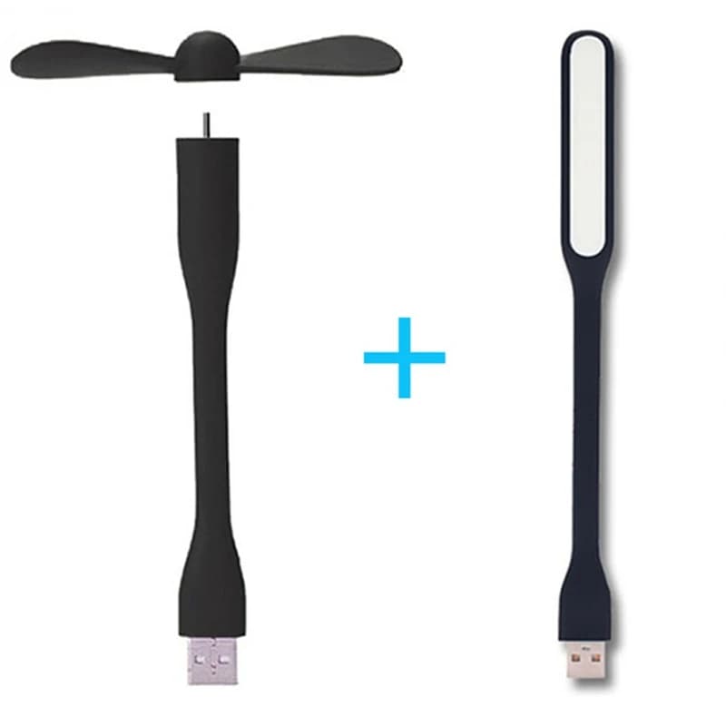 Mini ventilateur USB créatif Portable, ventilateur de refroidissement Flexible et pliable et lumière