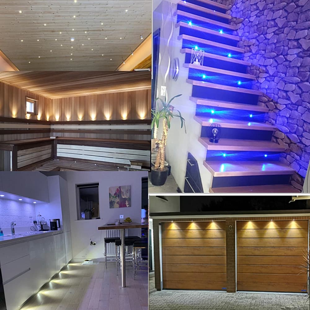 Mini Downlights Led 12V avec télécommande 1W projecteur Led Dimmable escaliers armoire lumières 220V