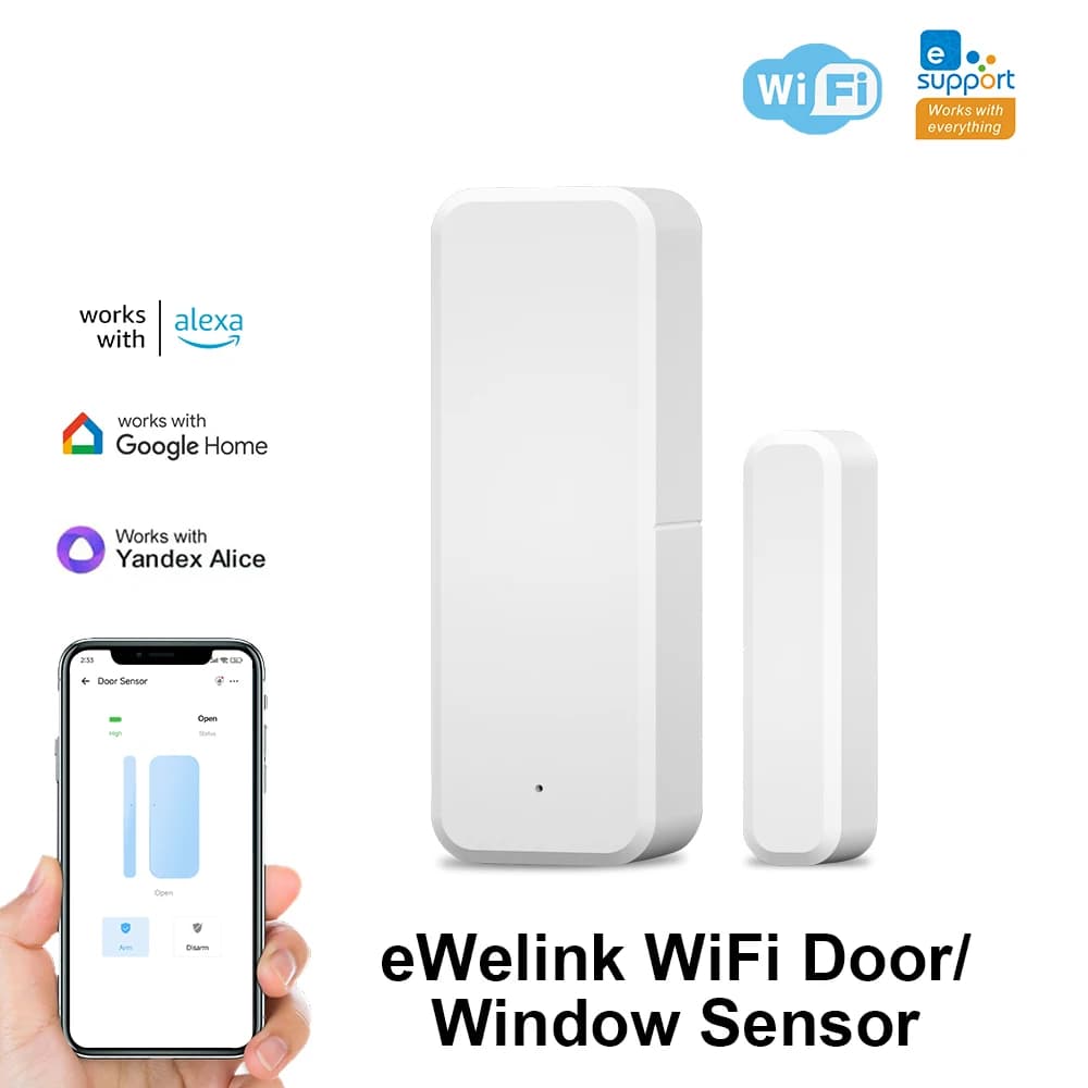 Capteur de porte fenêtre intelligent WiFi, détecteur d'ouverture/fermeture pour maison intelligente,