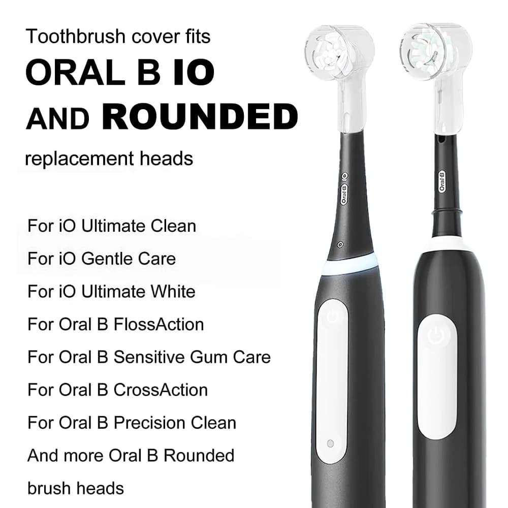 Housses anti-poussière pour brosse à dents, compatibles avec les têtes de rechange Braun Oral B et l