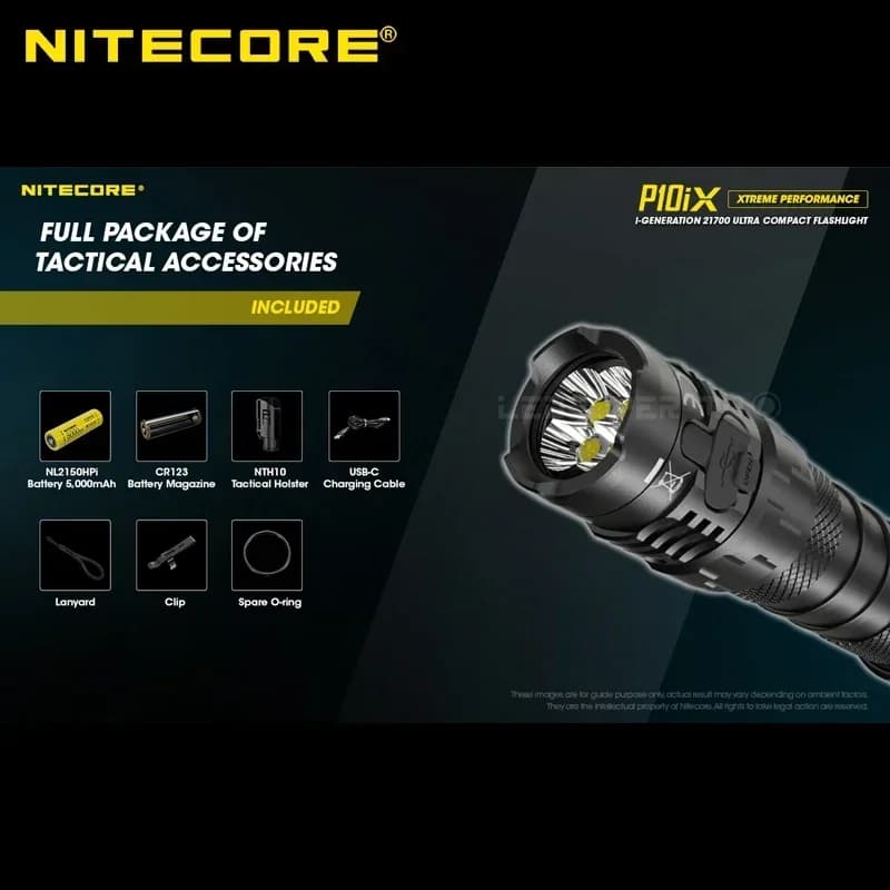 NITECORE P10ix lampe de poche haute puissance 4000Lumens 4 x CREE XP-L2 V6 LED lanterne LED Recharge