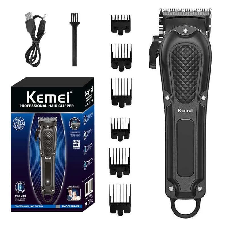 Kemei tondeuse à cheveux réglable pour hommes tondeuse à cheveux professionnelle électrique sans fil