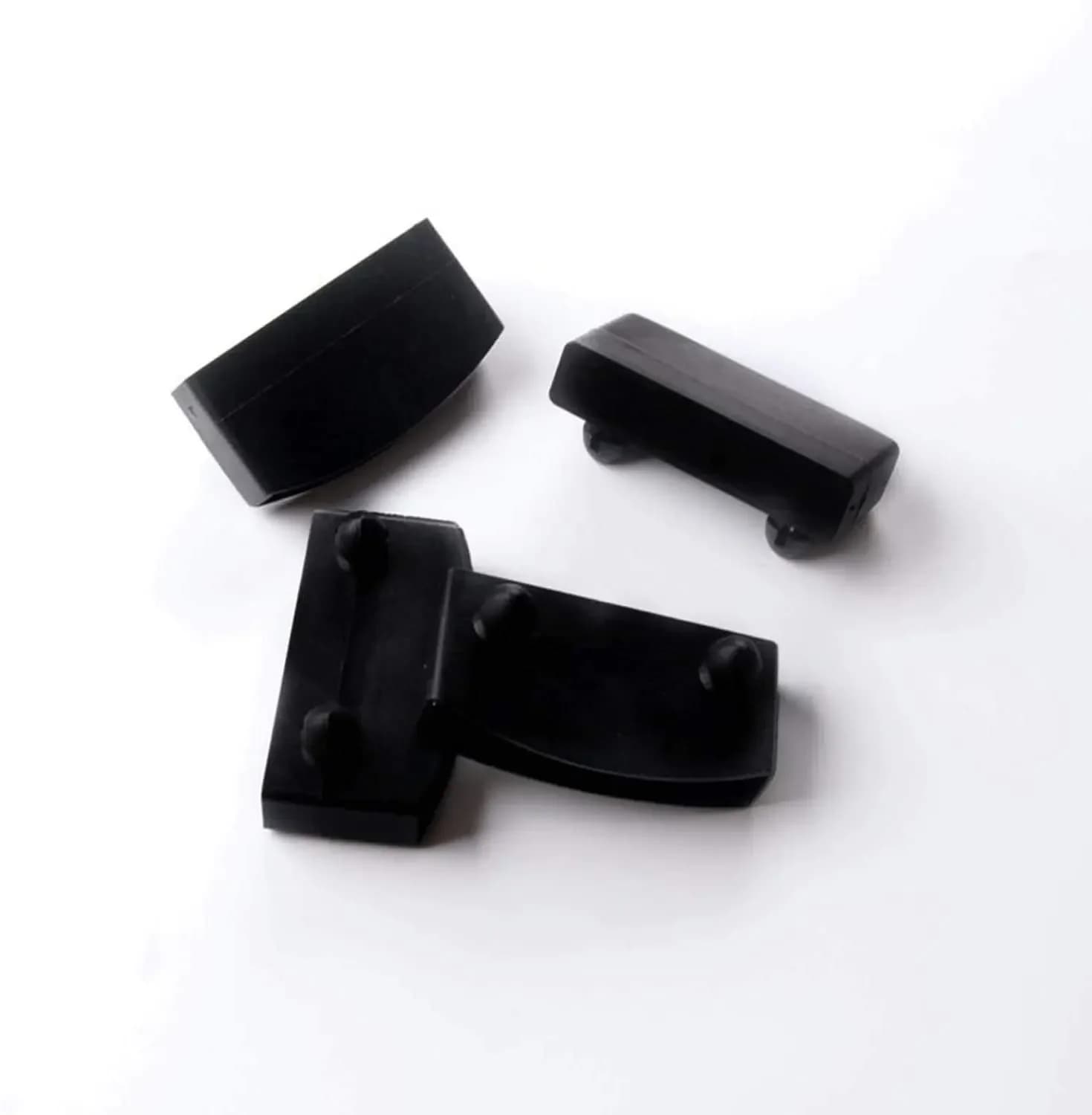 Supports de capuchons d'extrémité centrale en plastique, 6 pièces, couvercles carrés 53mm-62mm