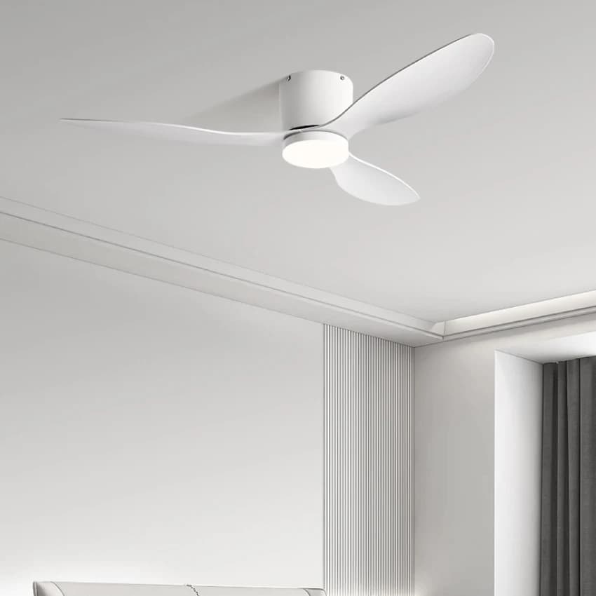 FUMANJIA Ventilateur de plafond CC ultra fin avec télécommande – Silencieux à 6 vitesses, 3 pales AB