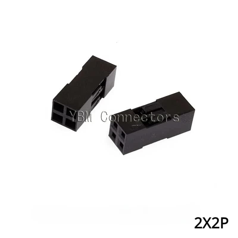 Connecteur Dupont 2x2P/3P/4P/5P/6P/7P/8P/9P/10P, 50 pièces, 2,54mm