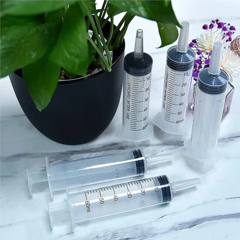 Seringue à nutriments en plastique sans aiguille, outil de mesure pour pompe, encre de tirage, appli